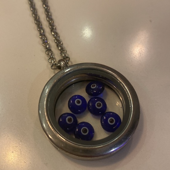 Bundle of 3 Necklace 🧿 Evil Eye Hand-Blown Glass Necklaces Boho - Picture 6 of 7